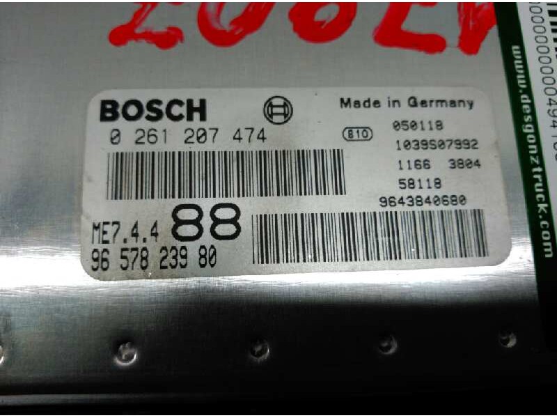 Recambio de centralita motor uce para peugeot 307 (s1) xr clim plus referencia OEM IAM 9657823980 0261207474 