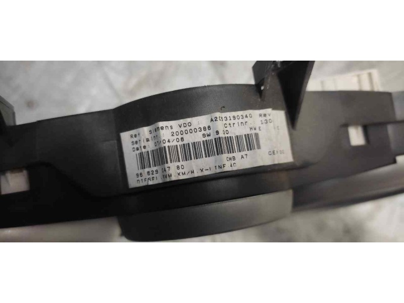 Recambio de cuadro instrumentos para peugeot 207 urban referencia OEM IAM 9662904780 A2C53190340 