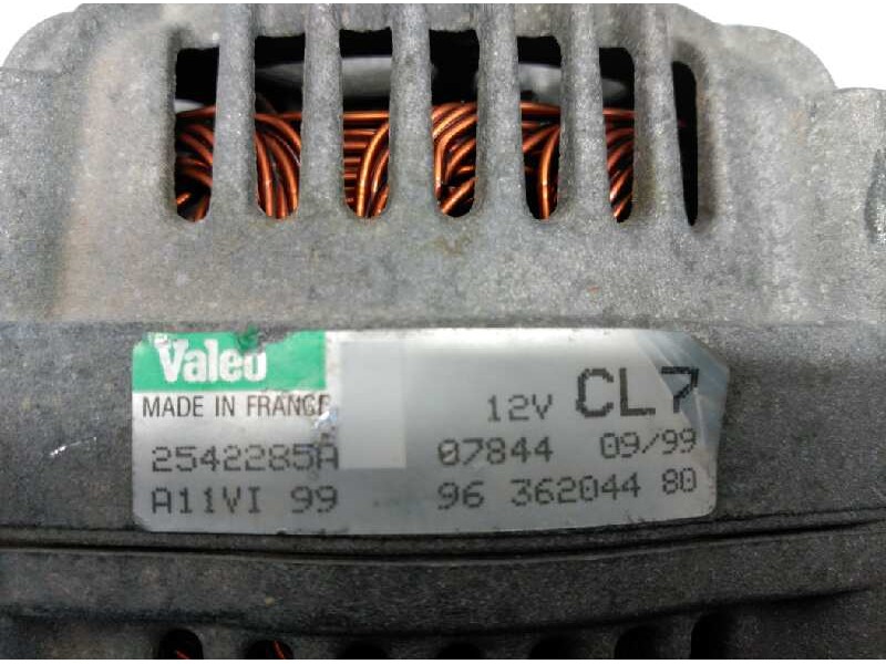 Recambio de alternador para peugeot 206 berlina e-music referencia OEM IAM 2542285A VALEO 