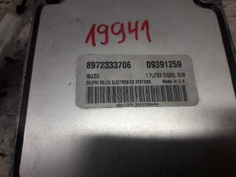 Recambio de centralita motor uce para opel corsa c club referencia OEM IAM 8972333706  