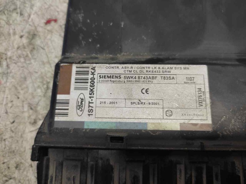 Recambio de caja reles / fusibles para ford mondeo berlina (ge) ambiente referencia OEM IAM 1S7T15K600KA 5WK48743ABF 