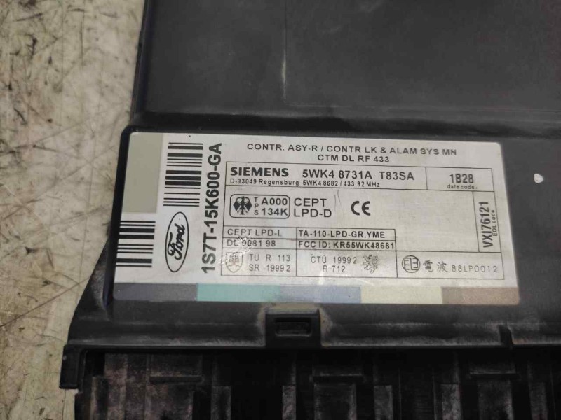 Recambio de caja reles / fusibles para ford mondeo berlina (ge) ambiente referencia OEM IAM 1S7T15K600GA 5WK48731A 