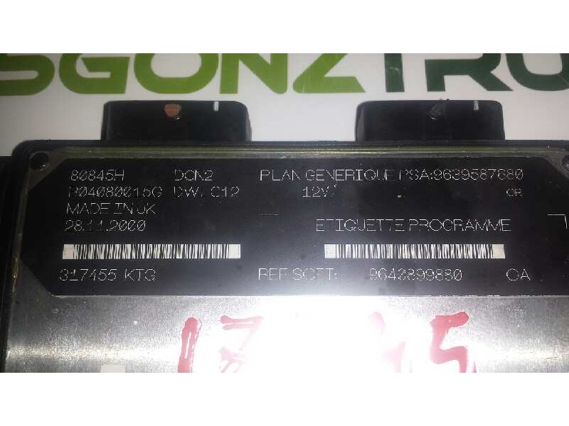 Recambio de centralita motor uce para peugeot 206 berlina xt referencia OEM IAM  R04080015G LUCAS