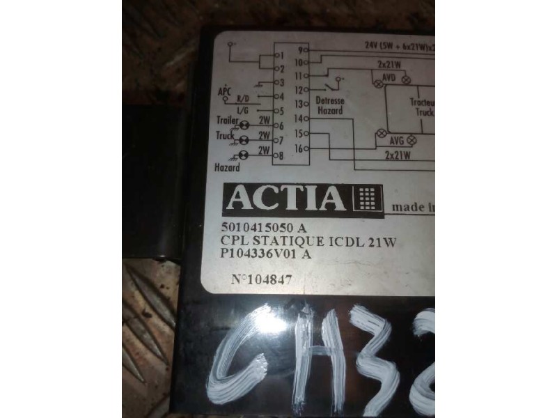 Recambio de modulo electronico para renault midlum fg xxx.10    e5 corto referencia OEM IAM   
