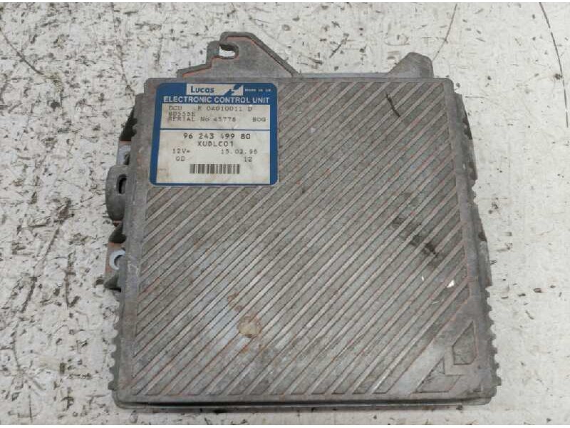 Recambio de centralita motor uce para peugeot 406 berlina (s1/s2) stdt referencia OEM IAM 9624349980 LUCAS 