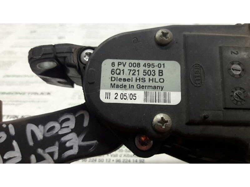 Recambio de potenciometro pedal para seat leon (1m1) last edition referencia OEM IAM 6Q1721503B  