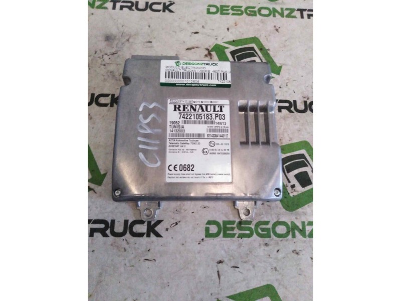 Recambio de modulo electronico para renault serie t fg 4x2 cabina high-sleeper referencia OEM IAM 7422105183  