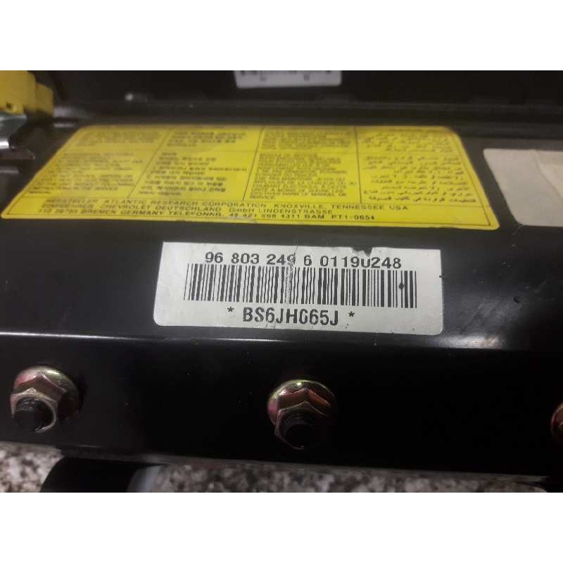 Recambio de airbag delantero derecho para chevrolet kalos 1.2 s (d/a) referencia OEM IAM 96803249601190248 BS6JH065J 788486SA180