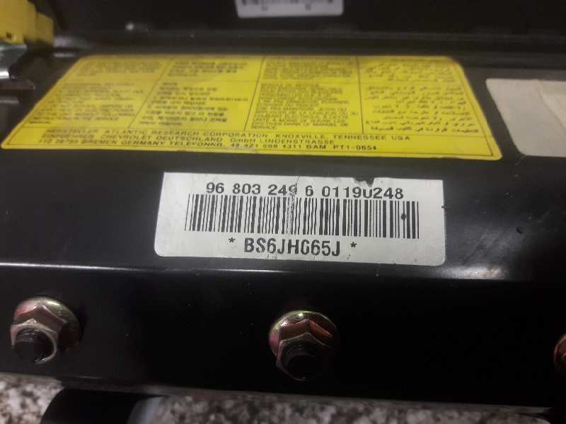 Recambio de airbag delantero derecho para chevrolet kalos 1.2 s (d/a) referencia OEM IAM 96803249601190248 BS6JH065J 788486SA180