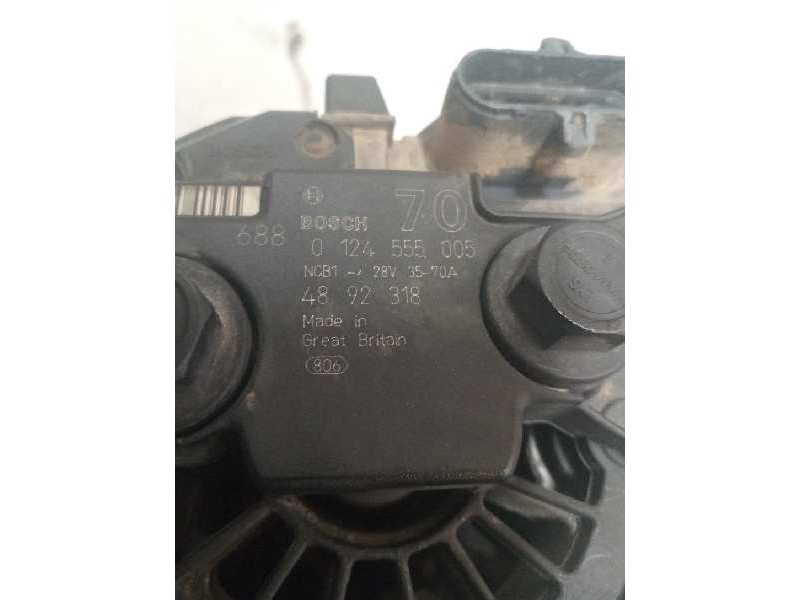 Recambio de alternador para iveco eurocargo 05.03 referencia OEM IAM 4892318 0124555005 28V/35-70A/BOSCH