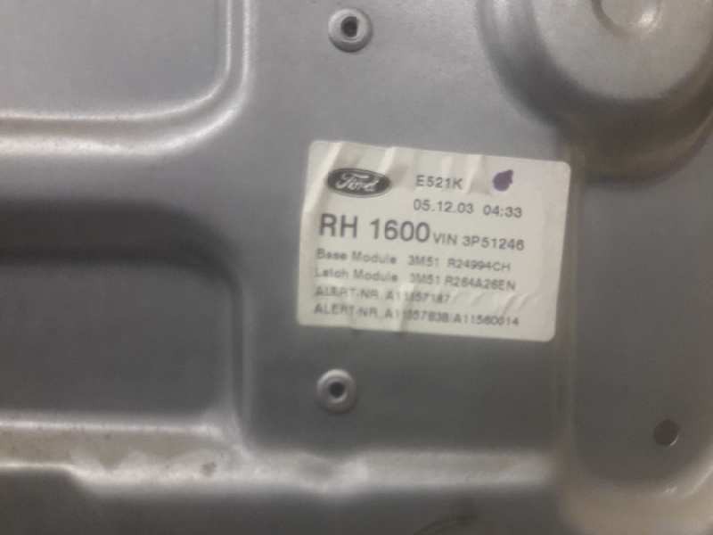Recambio de elevalunas trasero derecho para ford focus c-max (cap) ambiente (d) referencia OEM IAM 3M51R24994CH  