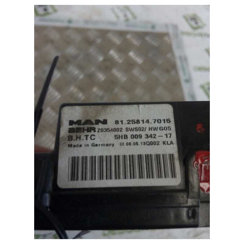 Recambio de modulo electronico para man tgx 18.xxx fg / 4x2 ll xl referencia OEM IAM 81258147015  CENTRALITA CALEFACCION