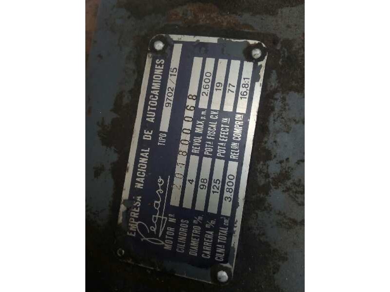 Recambio de motor completo para pegaso trucks sava .... referencia OEM IAM 970215 201800068 