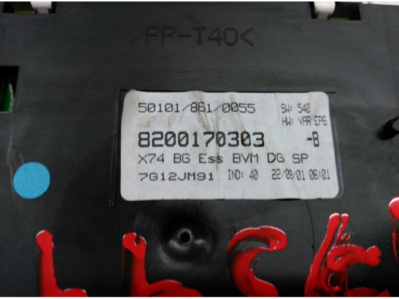 Recambio de cuadro instrumentos para renault laguna ii (bg0) authentique referencia OEM IAM 8200170303  