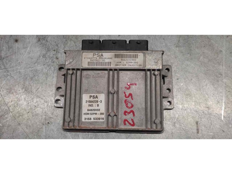 Recambio de centralita motor uce para citroën c3 1.4 premier referencia OEM IAM 9642222380 9650825180 