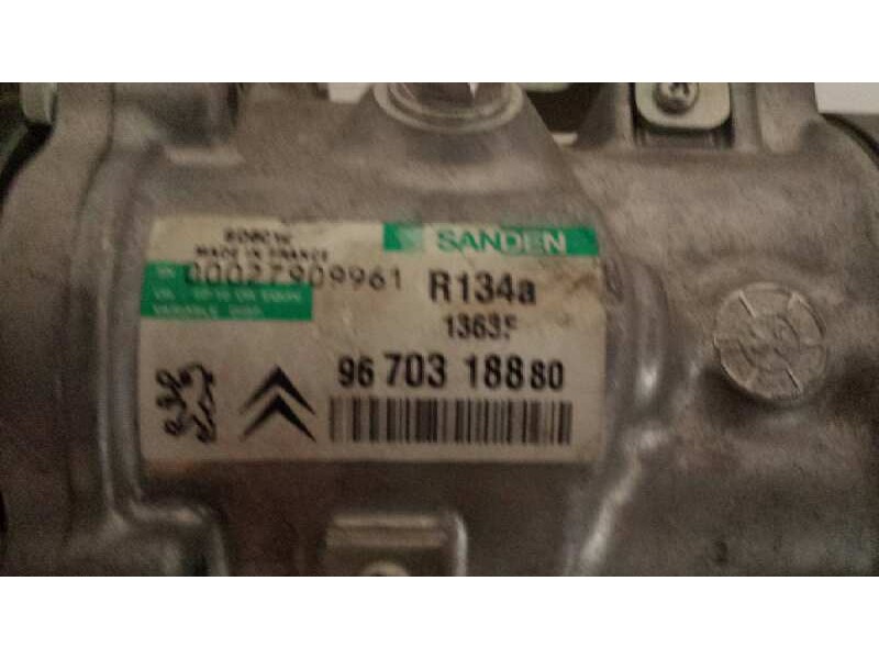 Recambio de compresor aire acondicionado para peugeot 207 1.4 16v cat (kfu / et3j4) referencia OEM IAM SANDEN9670318880  