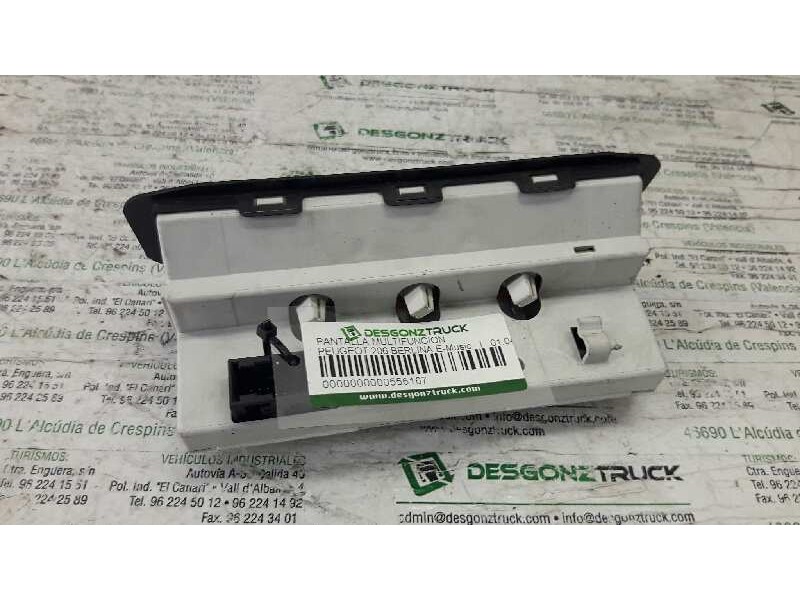 Recambio de pantalla multifuncion para peugeot 206 berlina e-music referencia OEM IAM  216694574 
