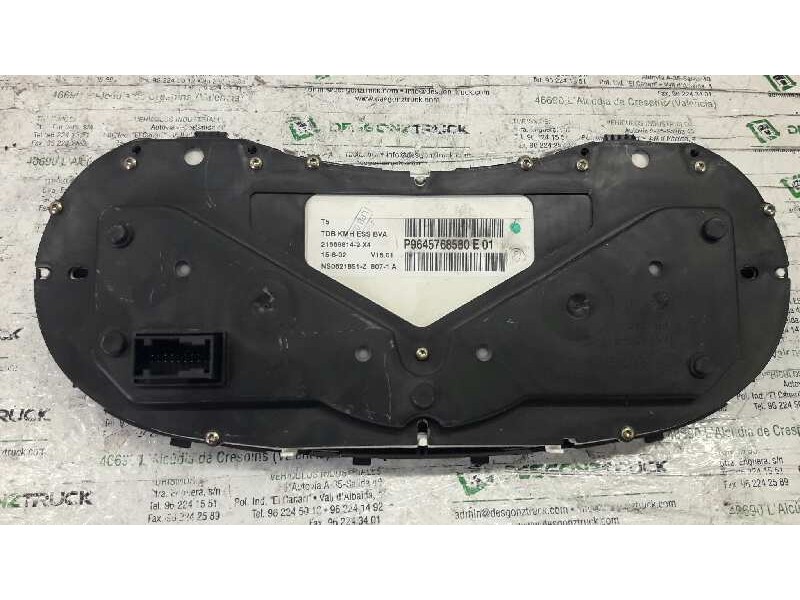 Recambio de cuadro instrumentos para peugeot 307 (s1) 2.0 16v cat referencia OEM IAM P9645768580E01 NS0621851Z 
