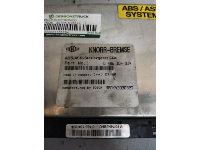 Recambio de modulo electronico para » otros... setra s 315 ul referencia OEM IAM 0486104034 MF0Y43030327 CENTRALITA ABS