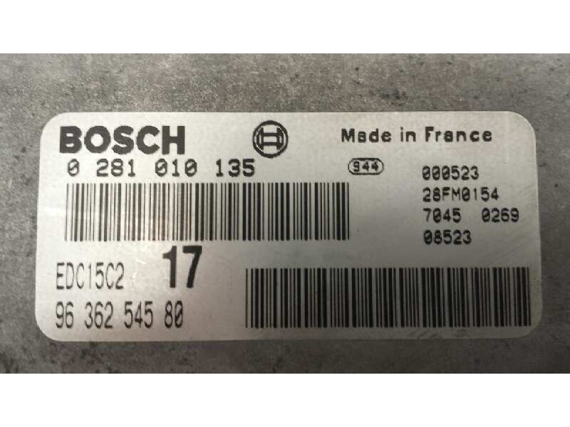 Recambio de modulo electronico para fiat scudo (222) 2.0 jtd cat referencia OEM IAM BOSCH0281010135  