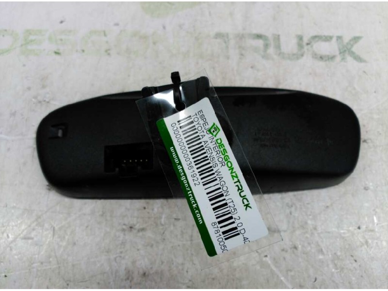 Recambio de espejo interior para toyota avensis wagon (t25) 2.0 d-4d executive referencia OEM IAM 8781005042  