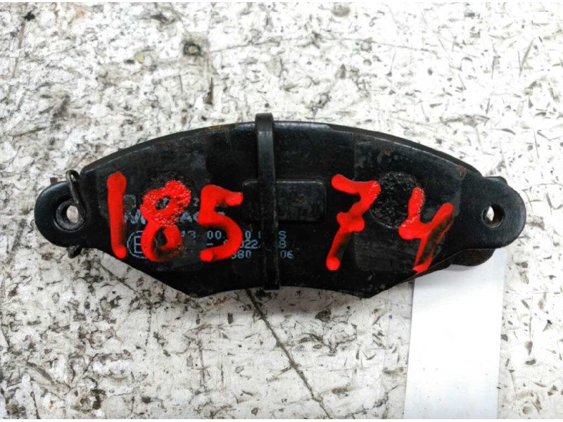 Recambio de pastillas de freno delanteras para renault kangoo (f/kc0) alize referencia OEM IAM   