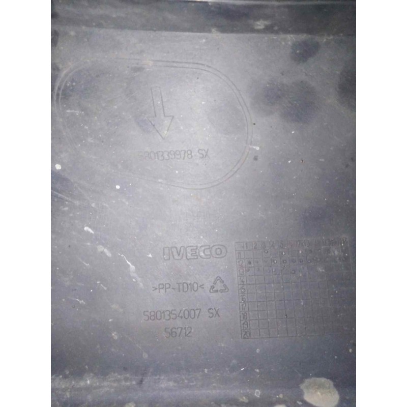 Recambio de molduras delanteras para iveco daily pr 3.0 diesel referencia OEM IAM 5801354007 5801339978 MOLDURA PARAGOLPES IZQUI