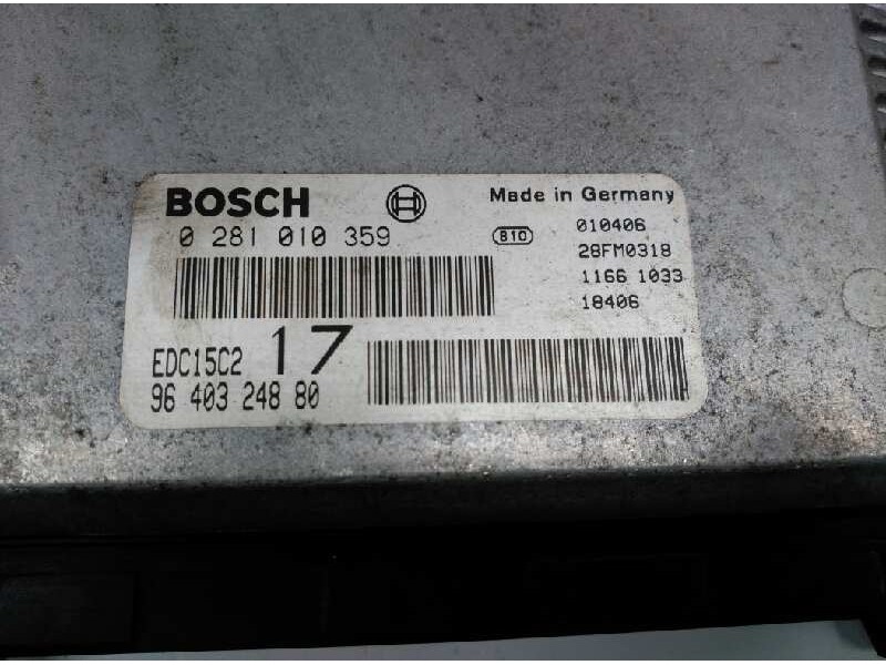 Recambio de centralita motor uce para peugeot expert kasten standard furgón 220c referencia OEM IAM 9640324880 0281010359 