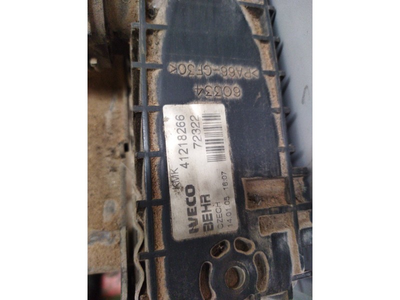 Recambio de radiador agua para iveco stralis (ad/at) 7.8 diesel referencia OEM IAM 41218266  