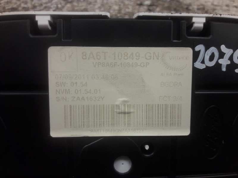 Recambio de cuadro instrumentos para ford fiesta (cb1) econetic referencia OEM IAM 8A6T10849GN VP8A6F10849GP VP8A6F10894BC