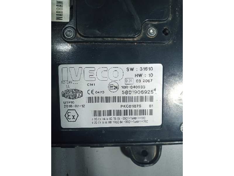 Recambio de modulo electronico para iveco stralis (as) 11.1 diesel referencia OEM IAM 5801906925  