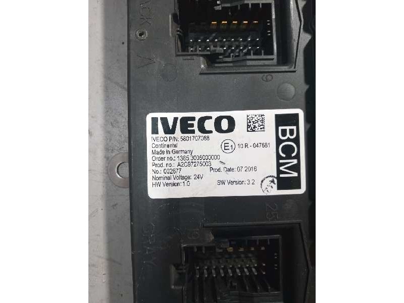 Recambio de modulo electronico para iveco stralis (as) 11.1 diesel referencia OEM IAM 5801707088 SW VERSION:3.2 