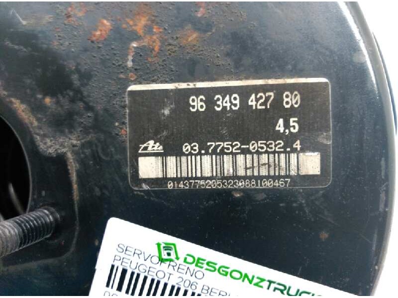 Recambio de servofreno para peugeot 206 berlina xs referencia OEM IAM 9634942780  