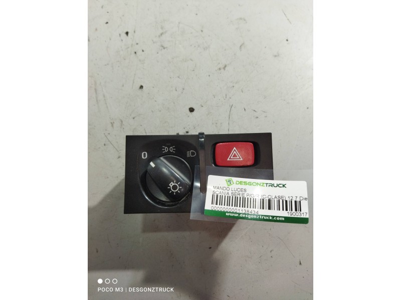 Recambio de mando luces para scania serie p/g/r (c-clase) 12.7 diesel referencia OEM IAM 1900317  