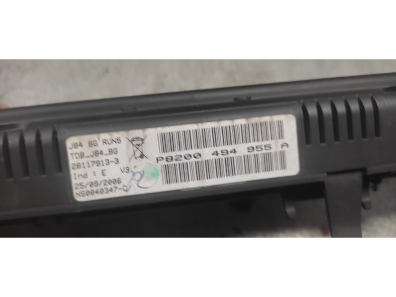 Recambio de cuadro instrumentos para renault scenic ii authentique referencia OEM IAM 8200494955A NS0040347C 