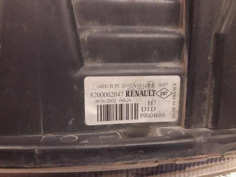Recambio de faro derecho para renault laguna ii (bg0) authentique referencia OEM IAM 8200002847  