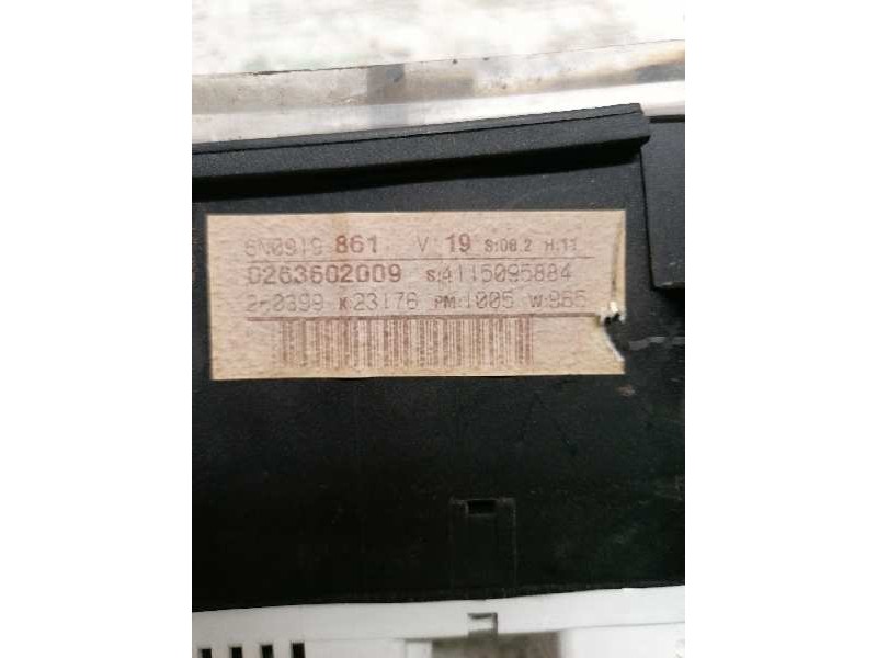 Recambio de cuadro instrumentos para volkswagen polo berlina (6n1) 1.9 sdi referencia OEM IAM 6N0919861V 0263602009 