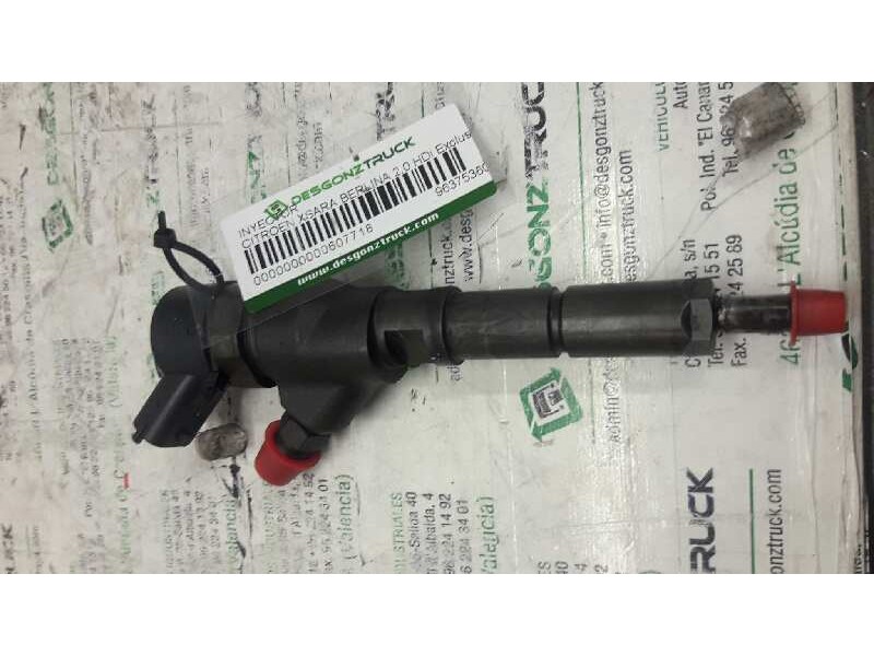 Recambio de inyector para citroën xsara berlina 2.0 hdi exclusive (80kw) referencia OEM IAM 9637536080  