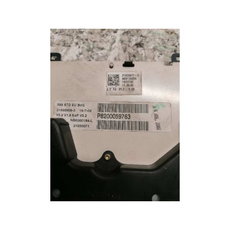 Recambio de cuadro instrumentos para renault clio ii fase i (b/cbo) 1.2 referencia OEM IAM 8200059763 NS0000184L 