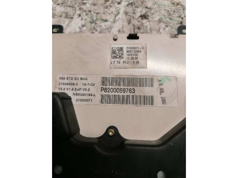 Recambio de cuadro instrumentos para renault clio ii fase i (b/cbo) 1.2 referencia OEM IAM 8200059763 NS0000184L 