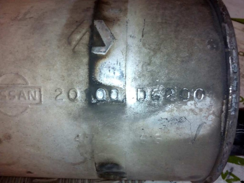 Recambio de tubo escape trasero para nissan eco - t 100.45/78 kw/e2 referencia OEM IAM 2000D6200  