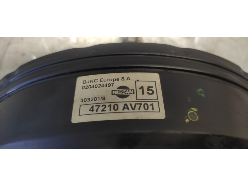 Recambio de servofreno para nissan primera berlina (p12) acenta referencia OEM IAM 0204024497 47210AV701 