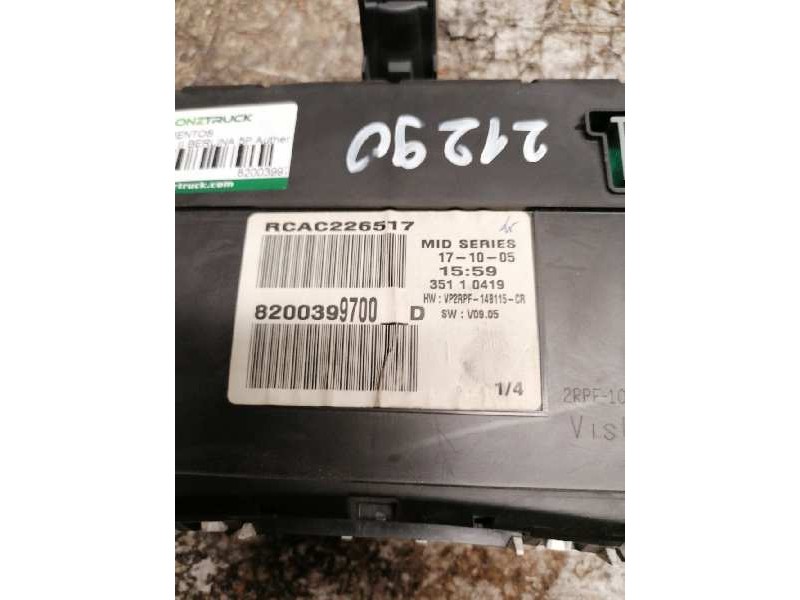 Recambio de cuadro instrumentos para renault megane ii berlina 5p authentique referencia OEM IAM 8200399700D 35110419 