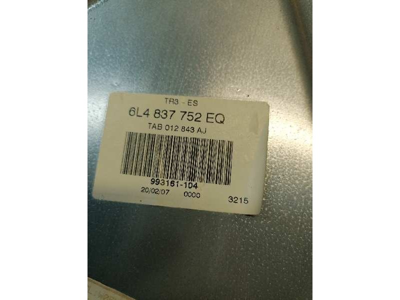 Recambio de elevalunas delantero derecho para seat cordoba berlina (6l2) referencia OEM IAM 6L4837752EQ  