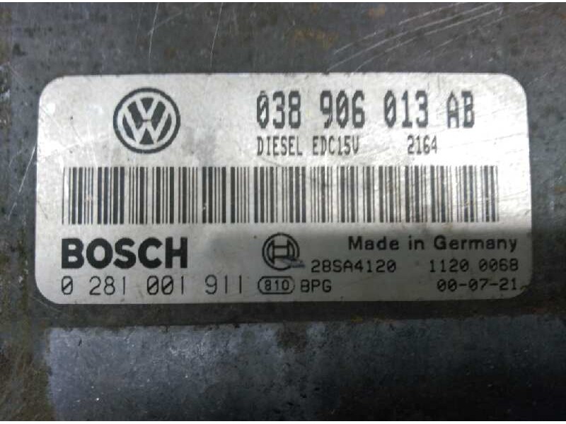 Recambio de centralita motor uce para seat ibiza (6k1) select referencia OEM IAM 038906013AB 0281001911 BOSCH 