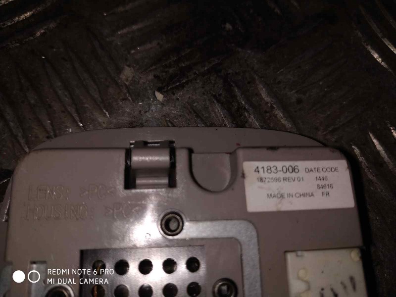 Recambio de luz interior para daf serie xf105.xxx fsa 4x2ld space-cab referencia OEM IAM 1872596  