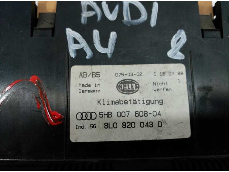 Recambio de mando climatizador para audi a4 avant (b5) 1.9 tdi referencia OEM IAM 5HB007608-04  