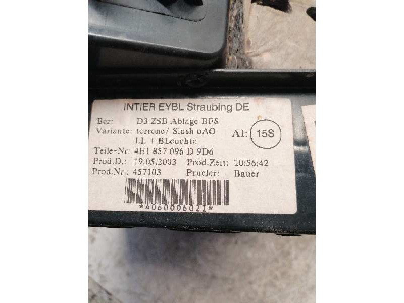 Recambio de guantera para audi a8 (4e2) 3.7 quattro referencia OEM IAM 4E1857096  