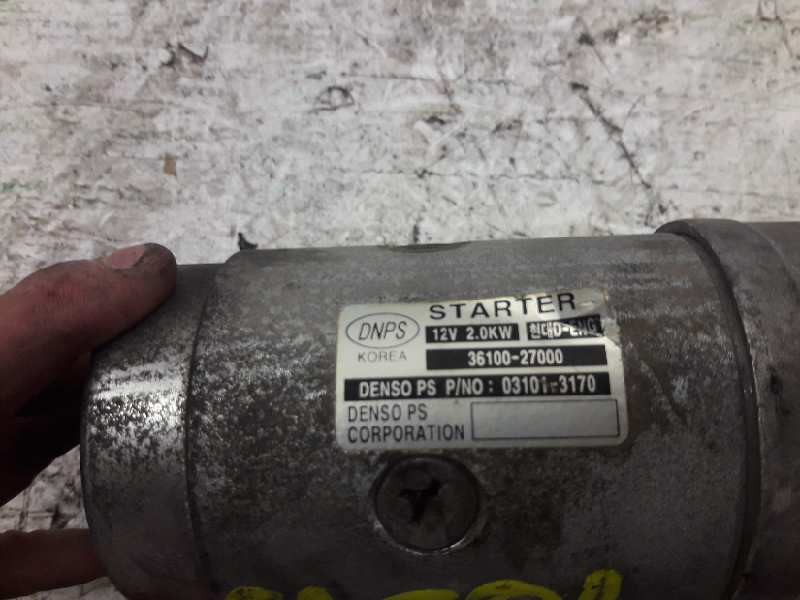 Recambio de motor arranque para kia carens 2.0 crdi ex monovolumen referencia OEM IAM 3610027000 031013170 