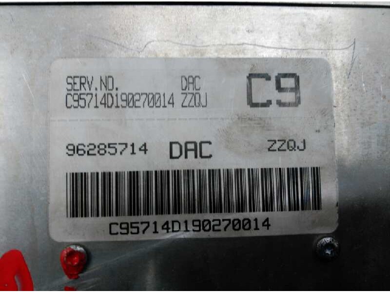 Recambio de centralita motor uce para daewoo nubira berlina 1.6 cat referencia OEM IAM 96285714  